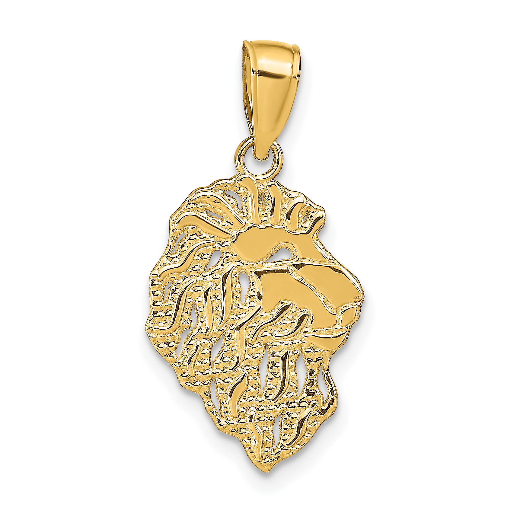 10K Lion Head Pendant (10D4225)