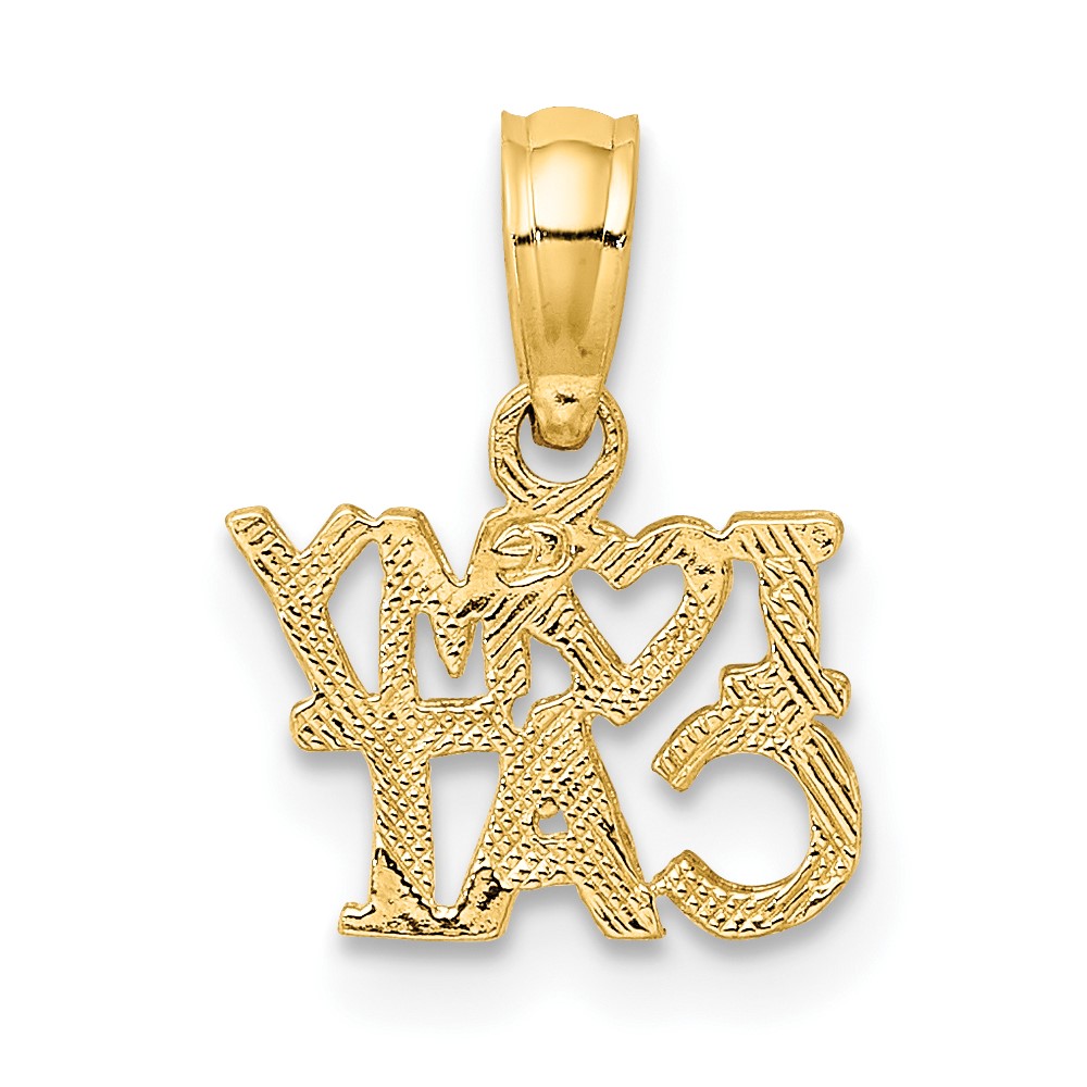 10k I HEART MY CAT Charm (10D4233)