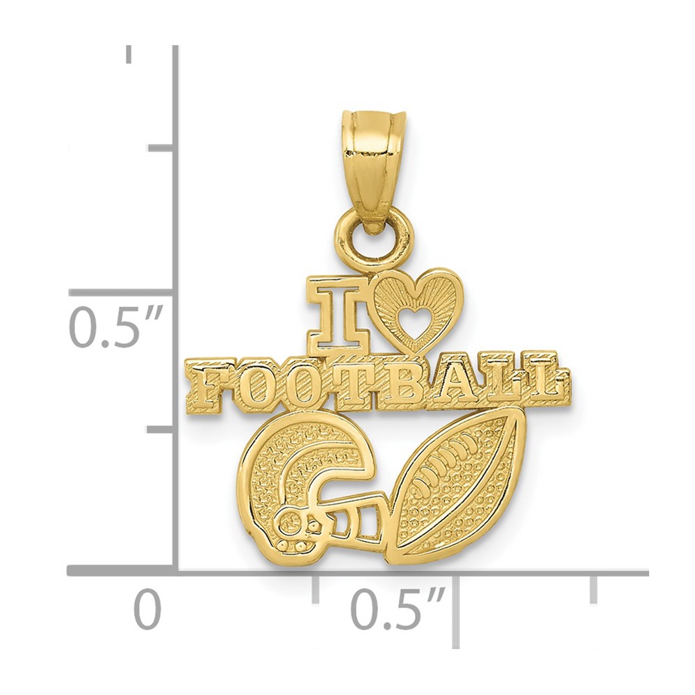 10K I HEART FOOTBALL Charm (10D4294)