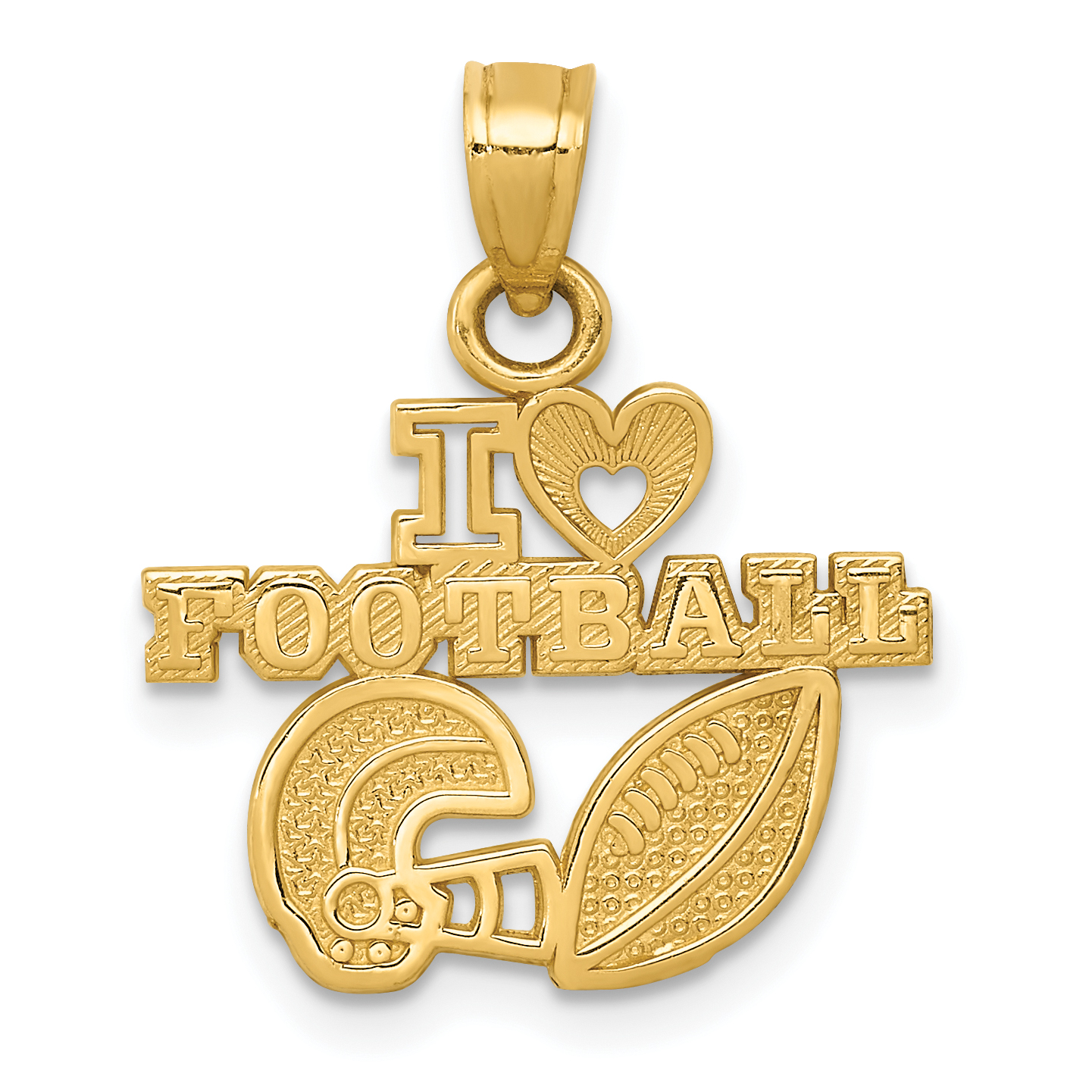 10K I HEART FOOTBALL Charm (10D4294)