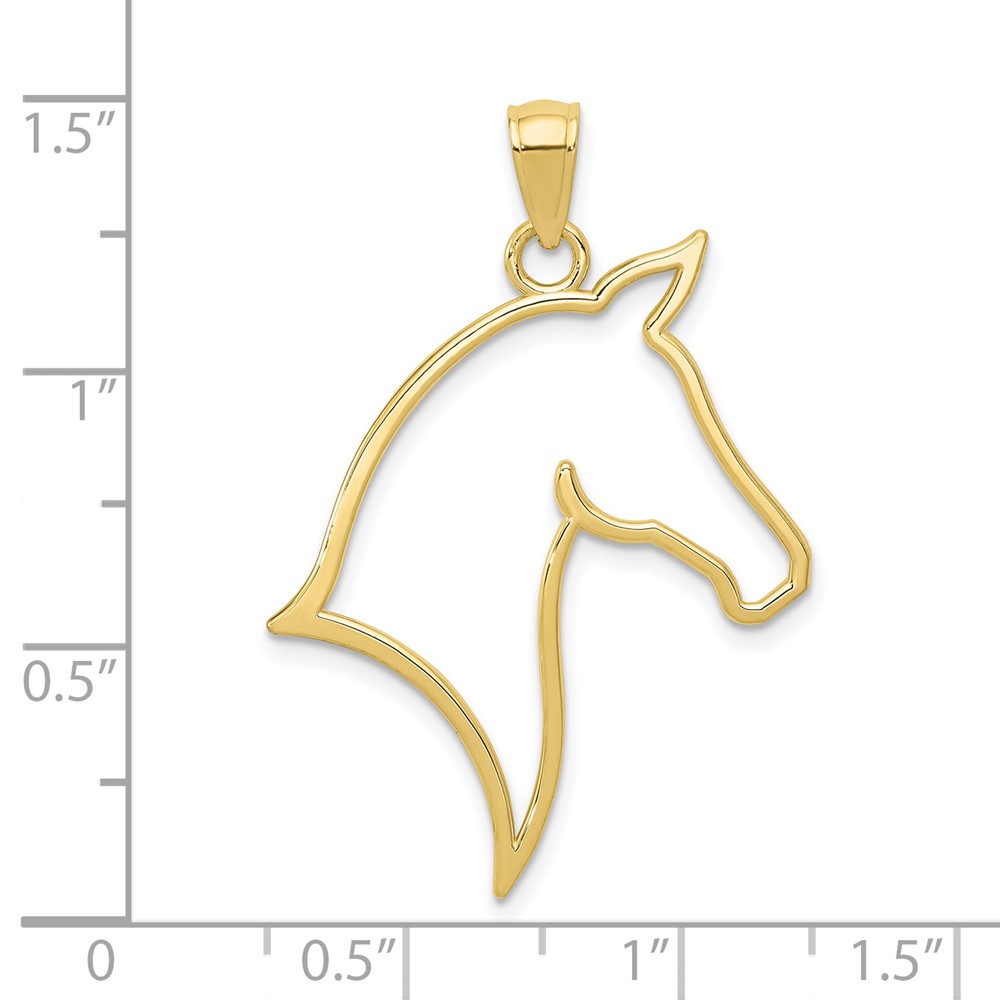 10k Horse Head Pendant (10D4384)