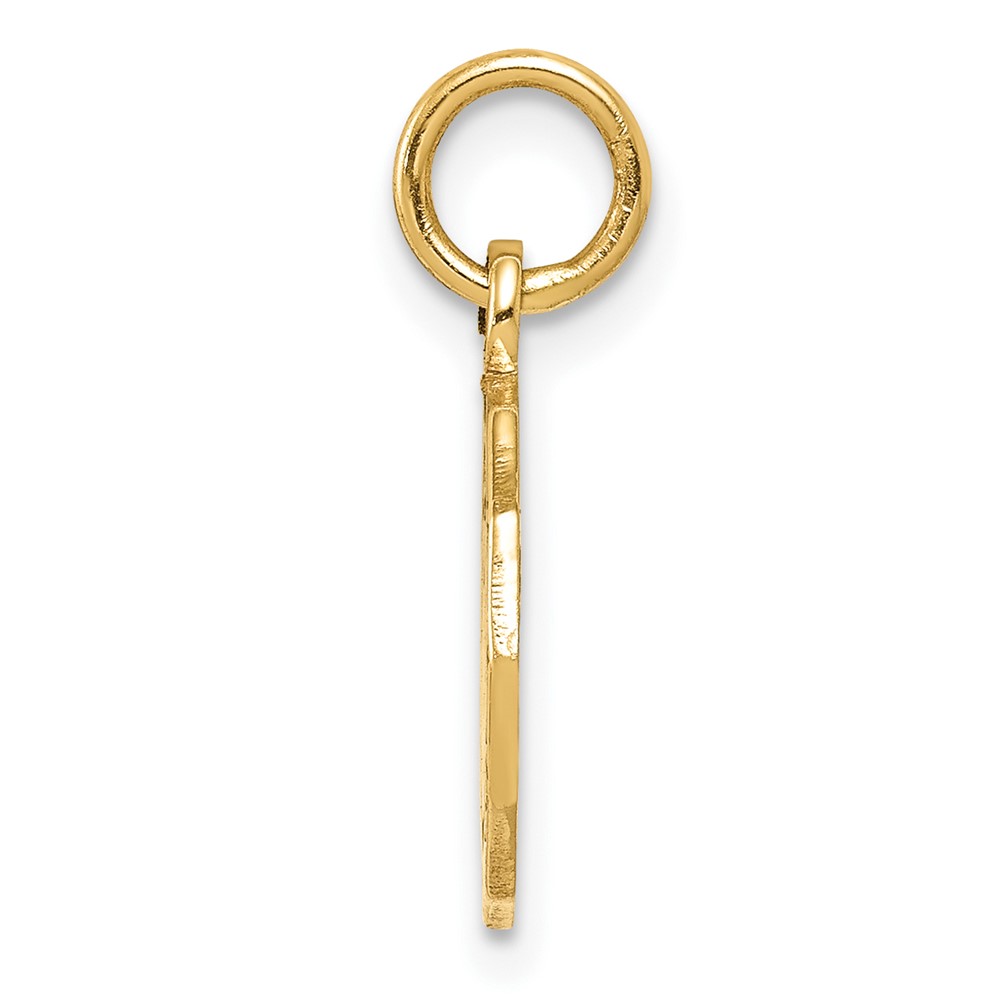 10k Baptism Spanish Recuerdo Del Bautismo on Back Charm (10D535)