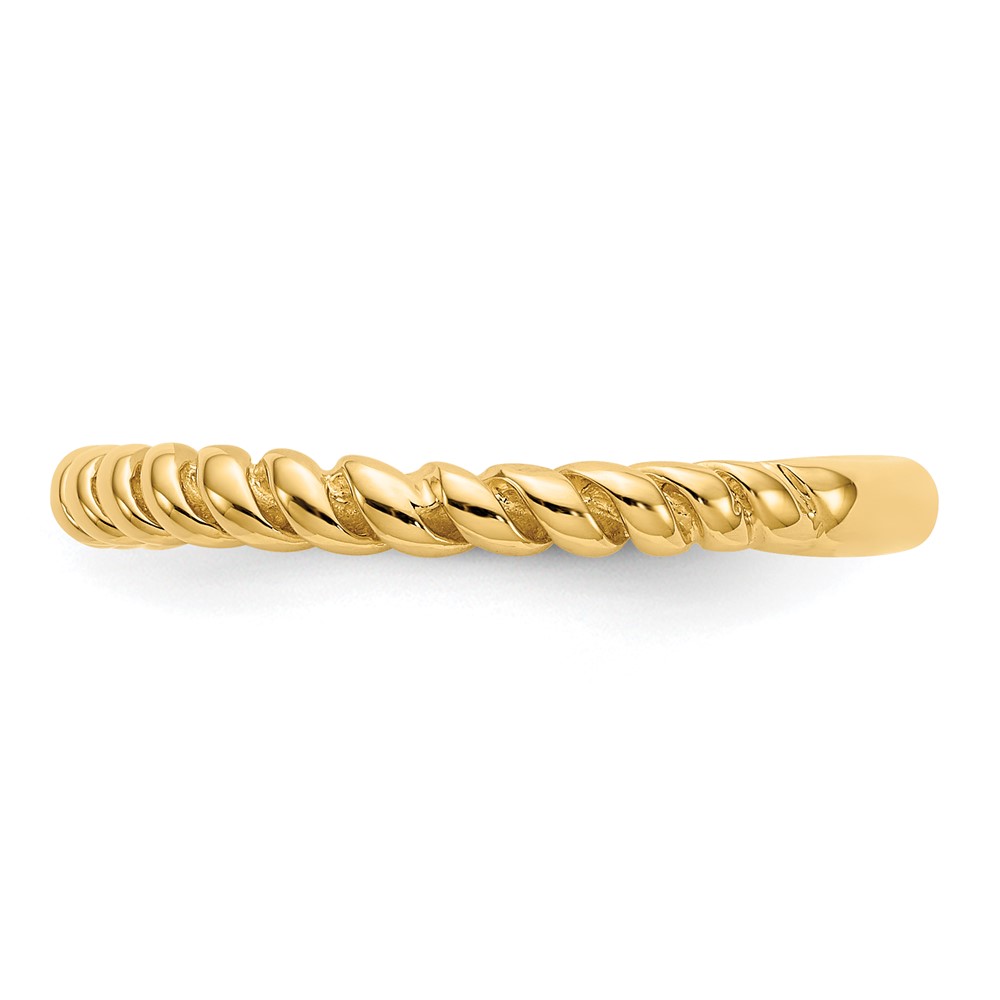 10K Polished Twisted Band (10D908)