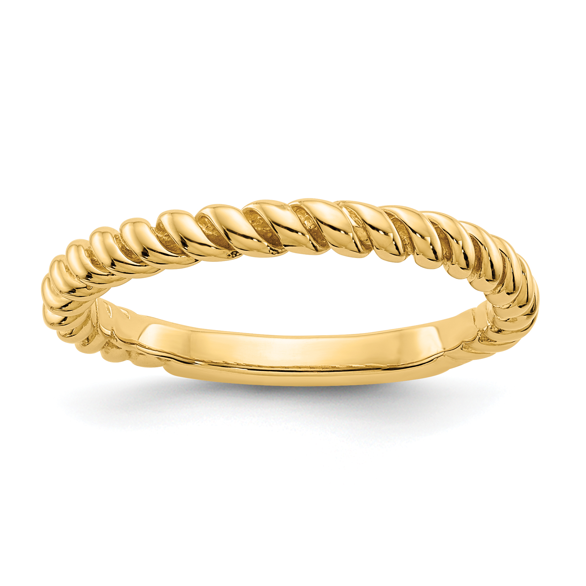 10K Polished Twisted Band (10D908)