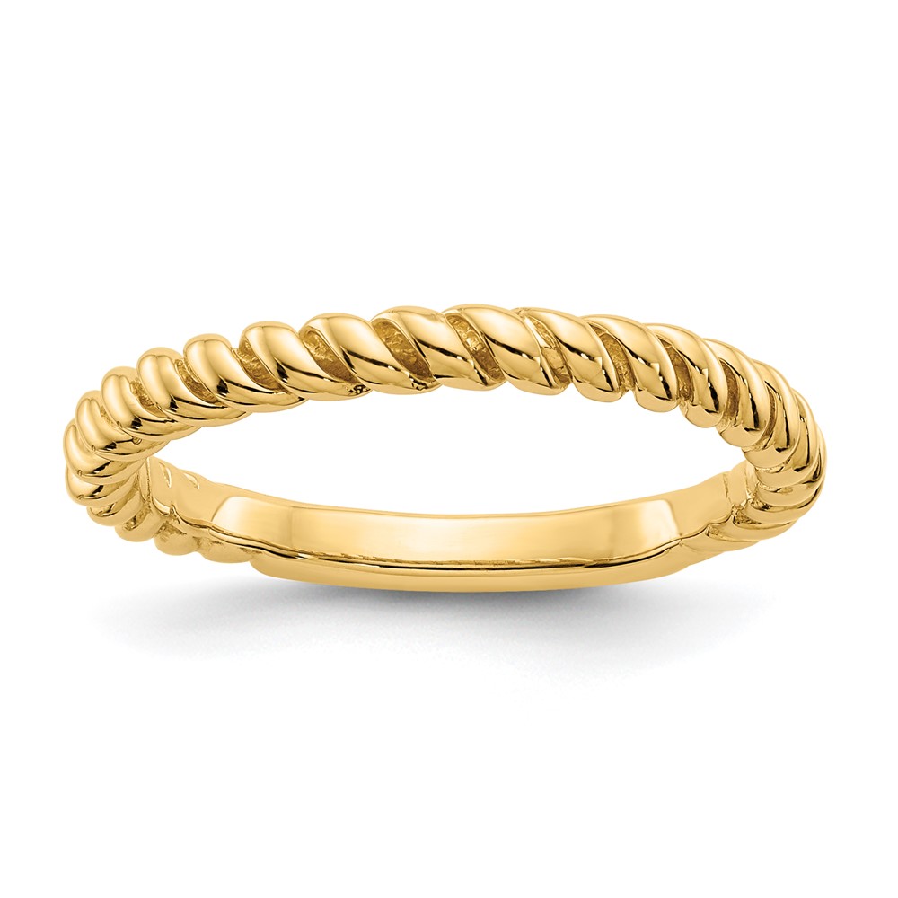 10K Polished Twisted Band (10D908)