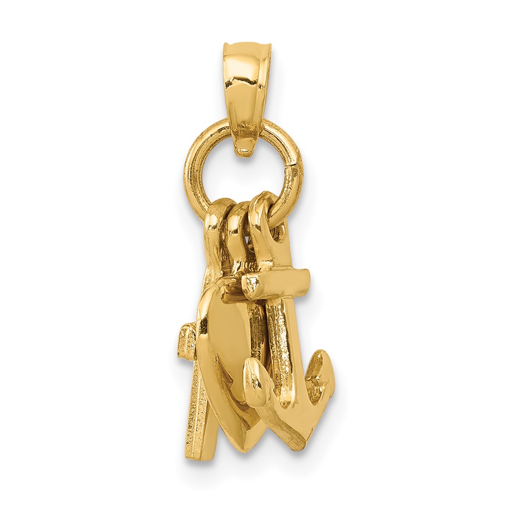 10K Faith, Hope and Charity Charm (10D988)