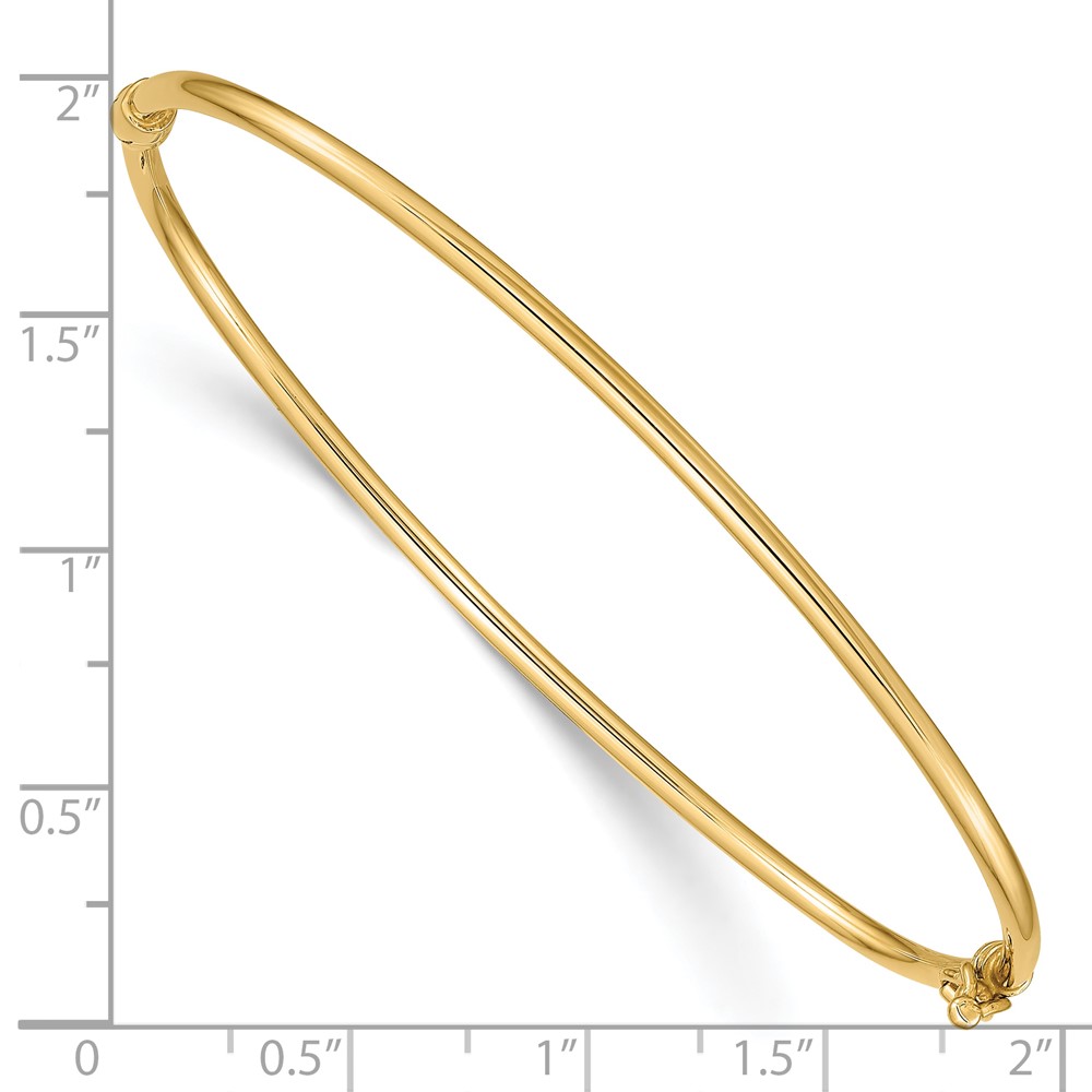 10k Hinged Bangle Bracelet (10DB495)
