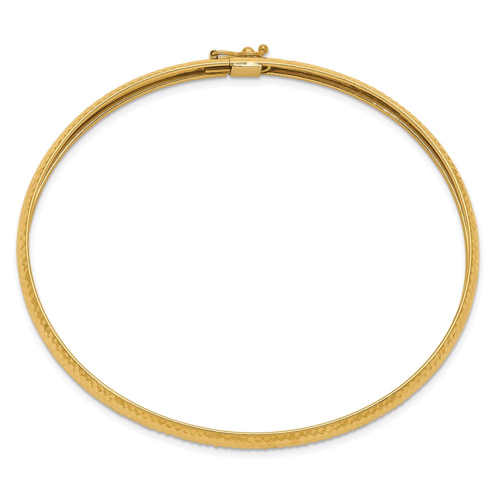 10k Textured Flexible Bangle (10DB698)
