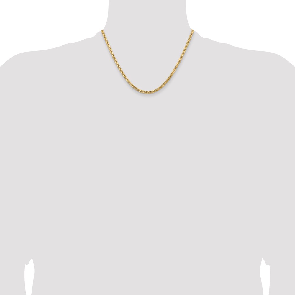 10K 3.5mm Solid Miami Cuban Chain (10DCU100-18)