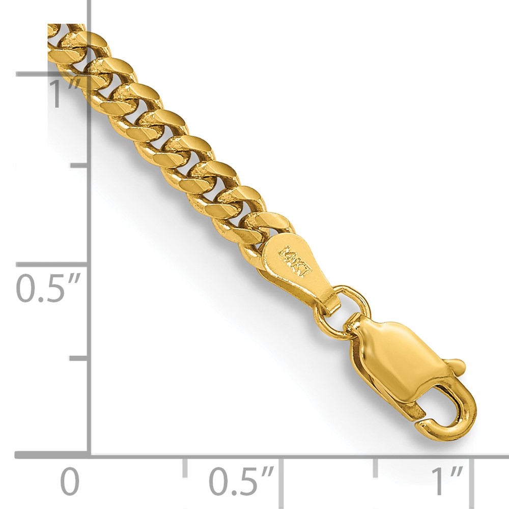 10K 3.5mm Solid Miami Cuban Chain (10DCU100-7)