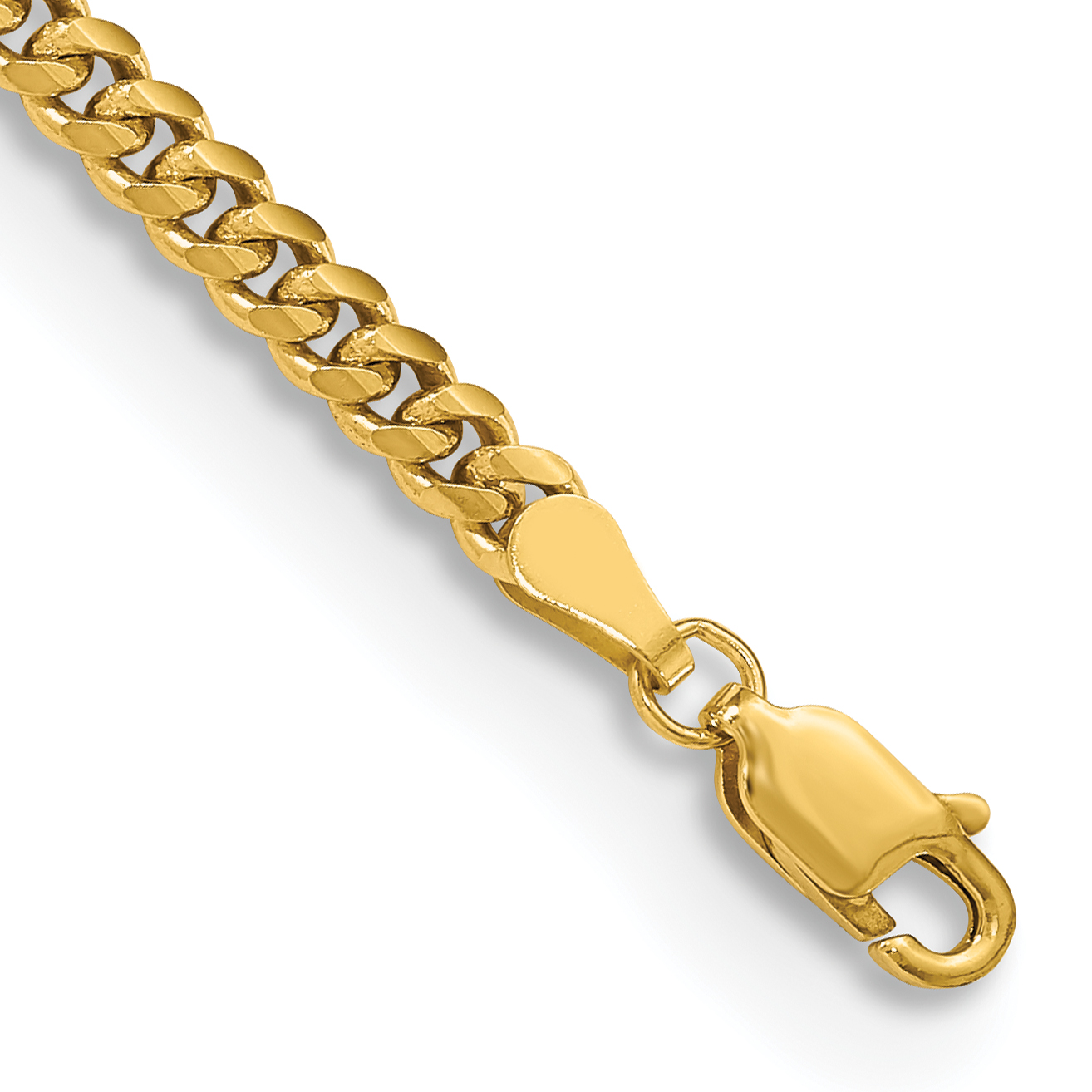 10K 3.5mm Solid Miami Cuban Chain (10DCU100-7)