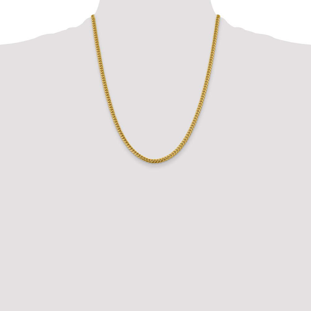 10K 4.25mm Solid Miami Cuban Chain (10DCU120-22)
