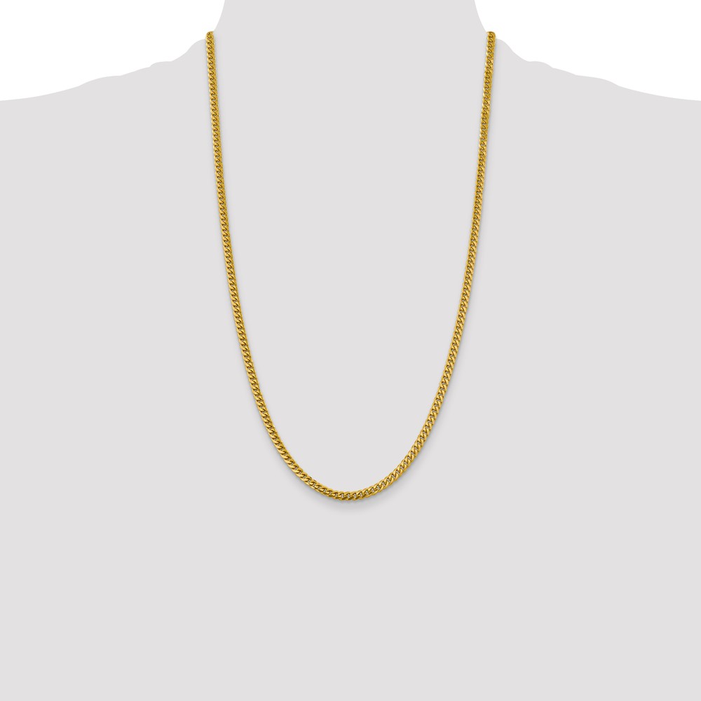 10K 4.25mm Solid Miami Cuban Chain (10DCU120-26)