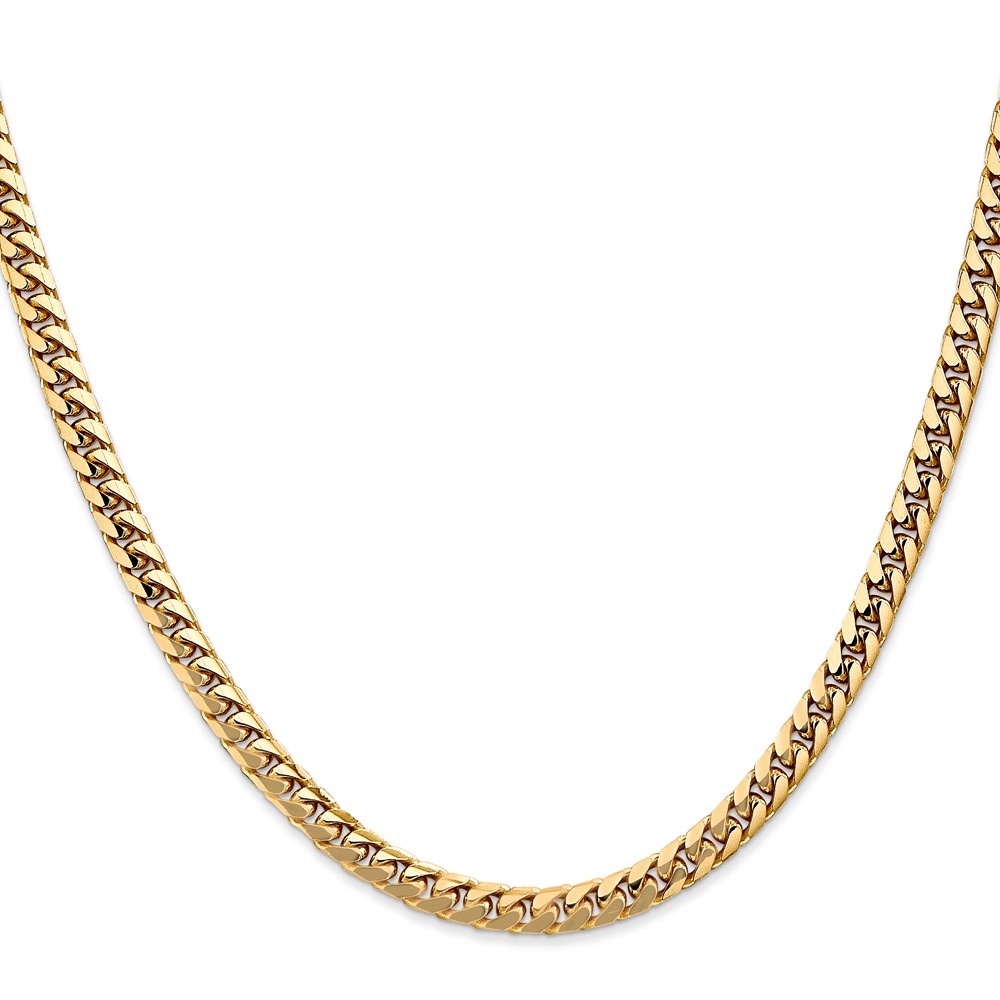 10K 4.3mm Solid Miami Cuban Chain (10DCU140-20)