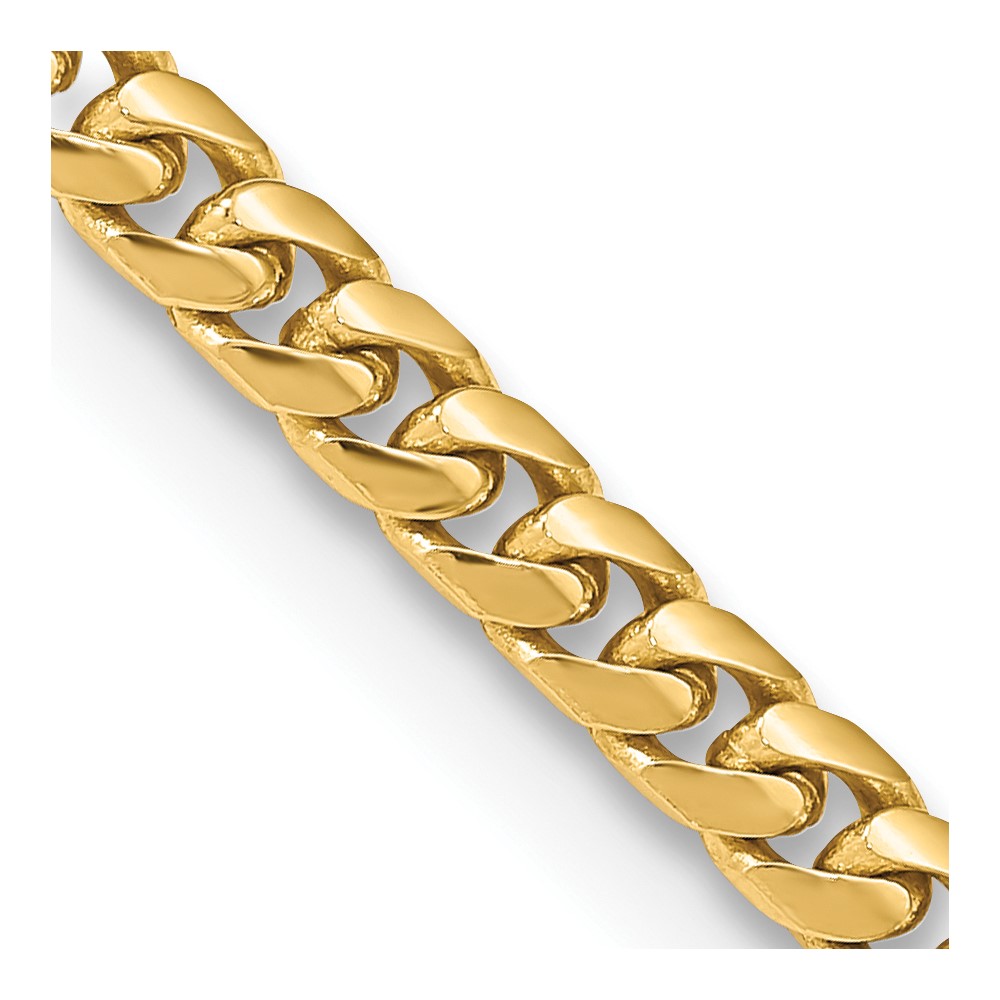 10K 4.3mm Solid Miami Cuban Chain (10DCU140-18)