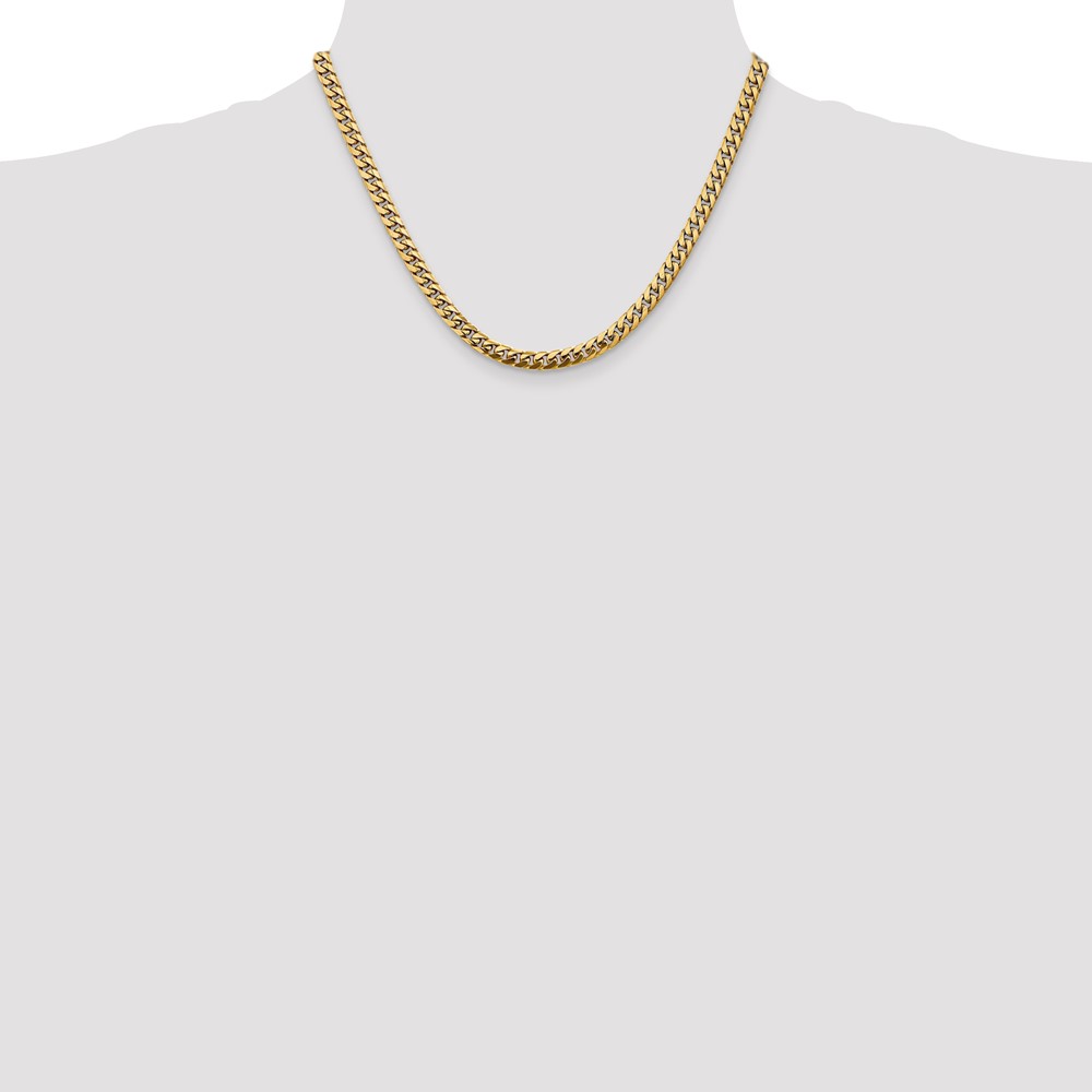 10K 5mm Solid Miami Cuban Chain (10DCU160-18)