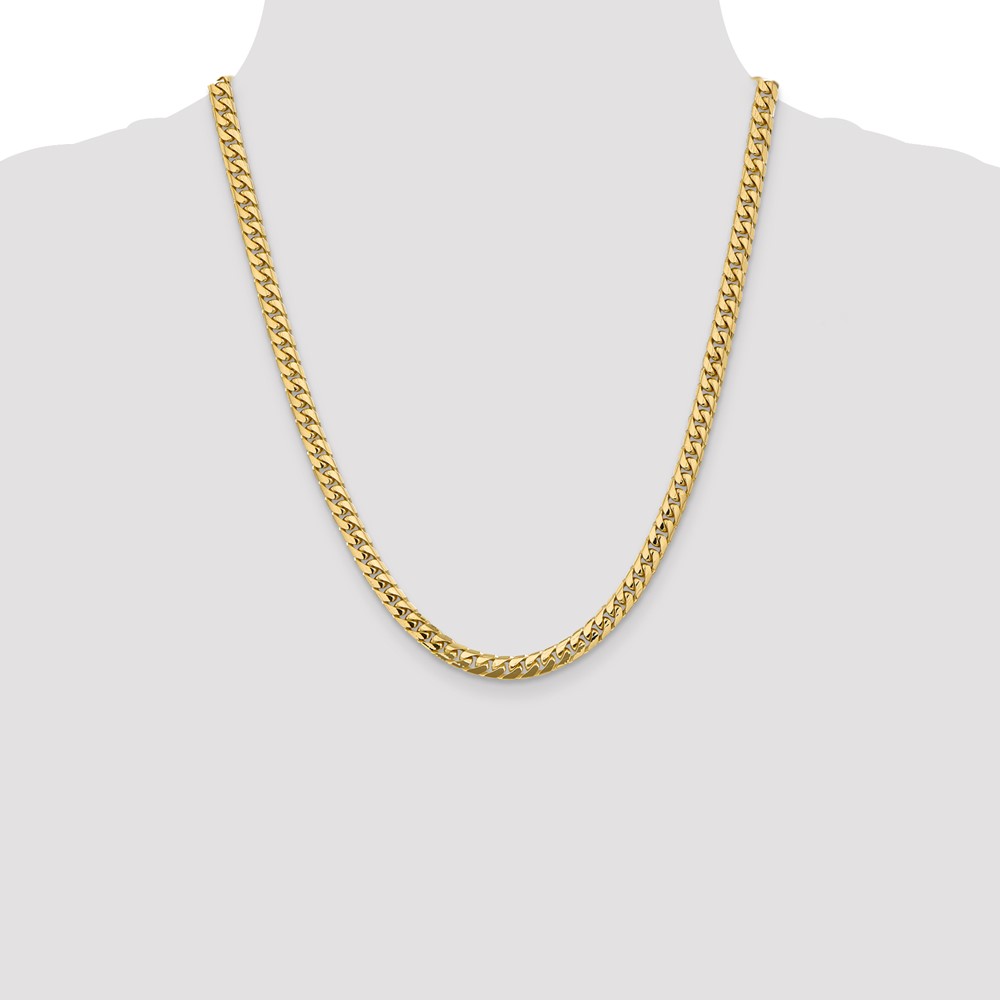 10K 5.5mm Solid Miami Cuban Chain (10DCU180-22)