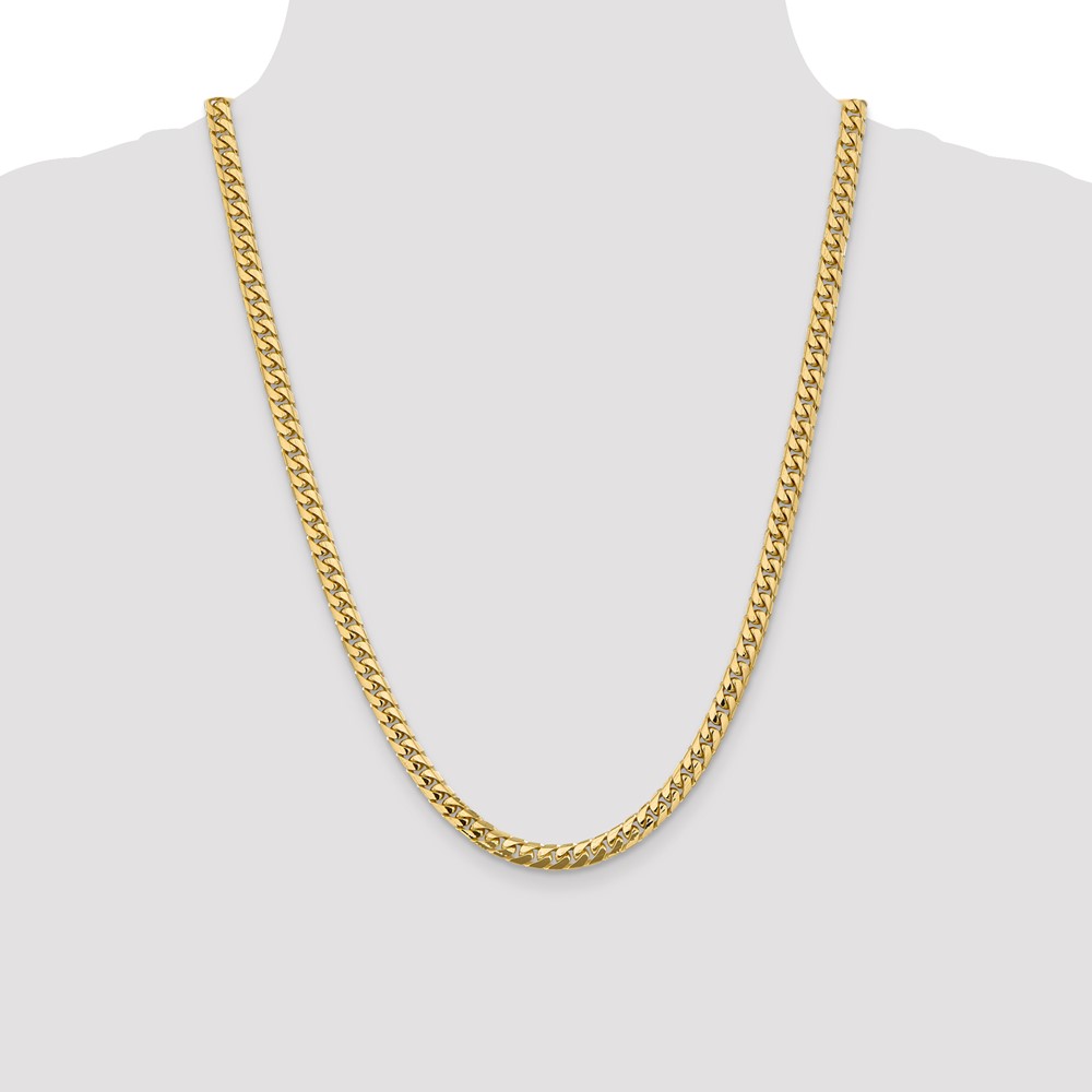 10K 5.5mm Solid Miami Cuban Chain (10DCU180-24)