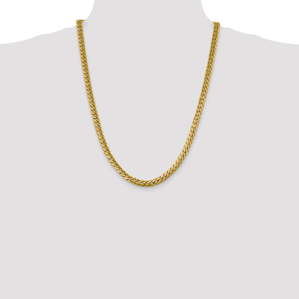 10K 6.25mm Solid Miami Cuban Chain (10DCU200-24)