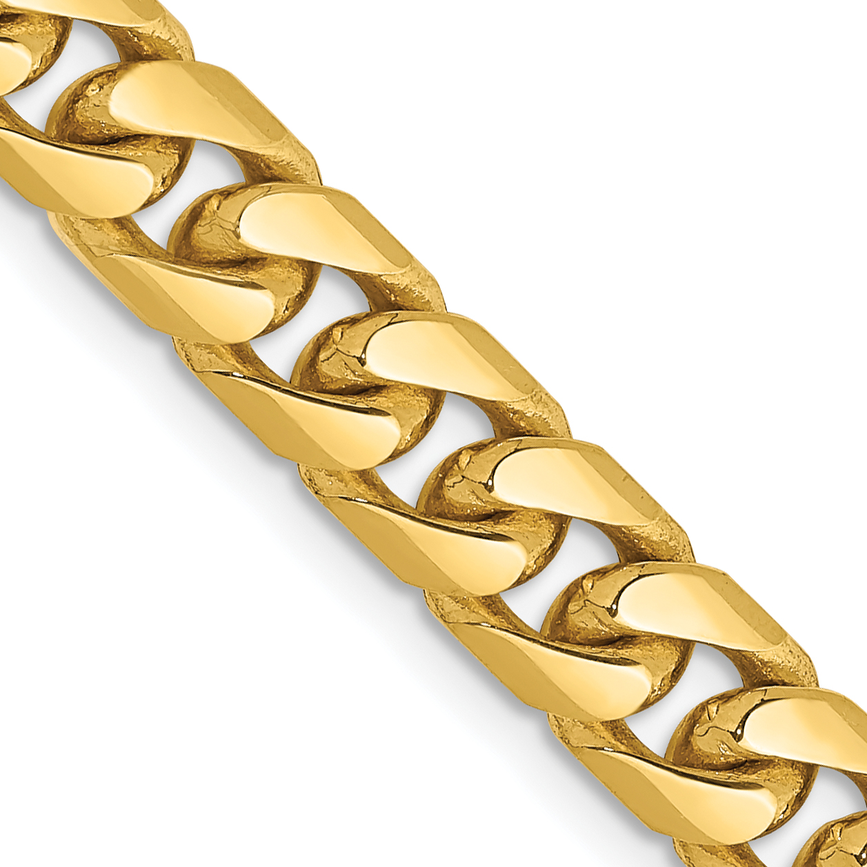 10K 6.25mm Solid Miami Cuban Chain (10DCU200-24)