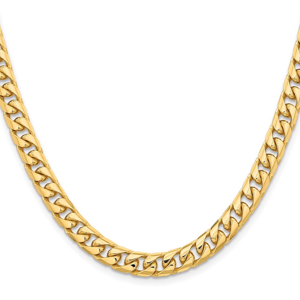 10K 6.75mm Solid Miami Cuban Chain (10DCU220-28)