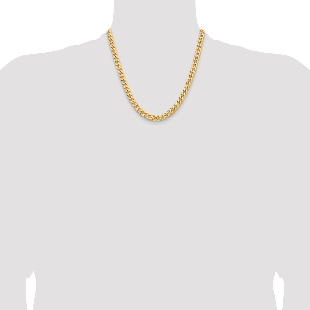 10K 6.75mm Solid Miami Cuban Chain (10DCU220-20)
