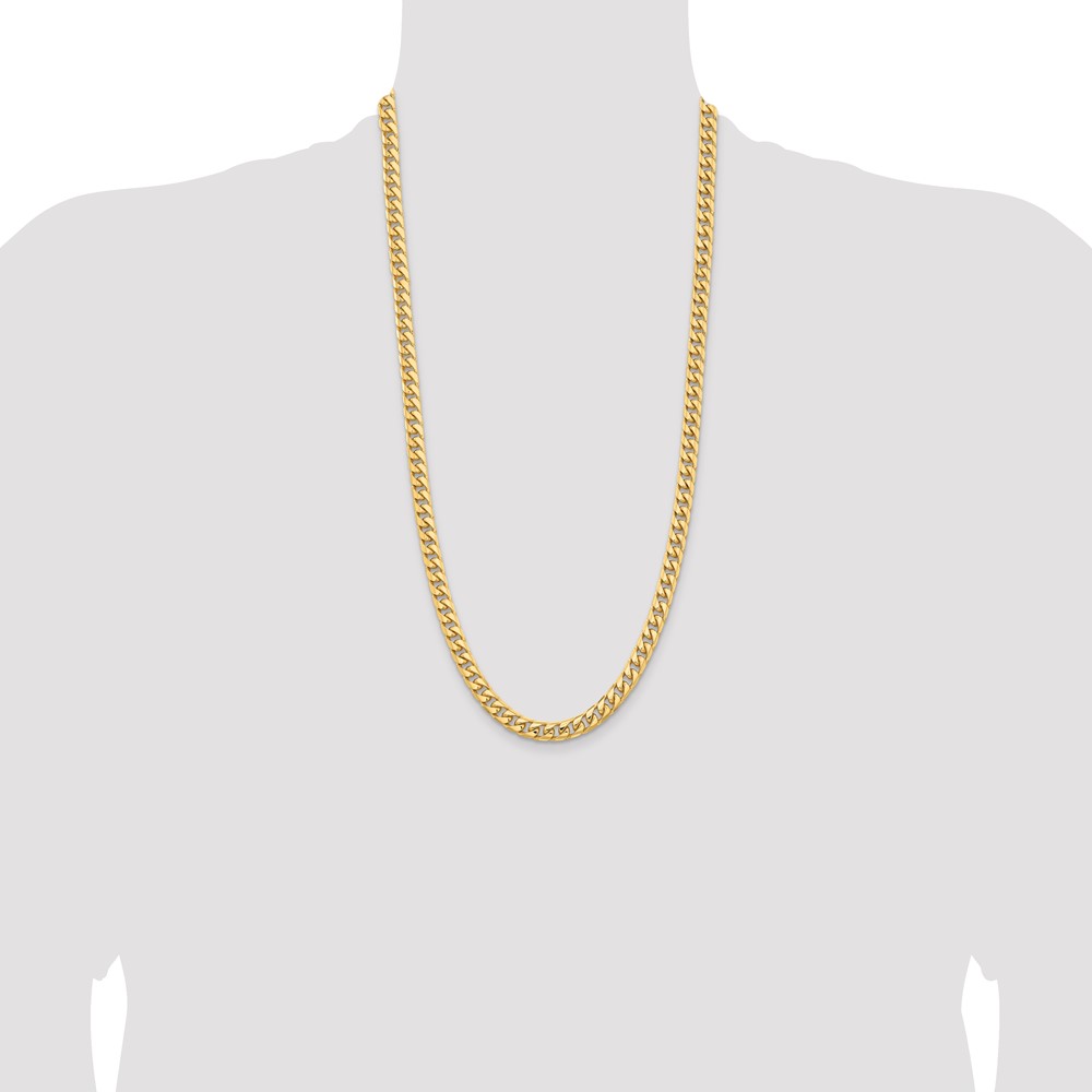 10K 6.75mm Solid Miami Cuban Chain (10DCU220-28)