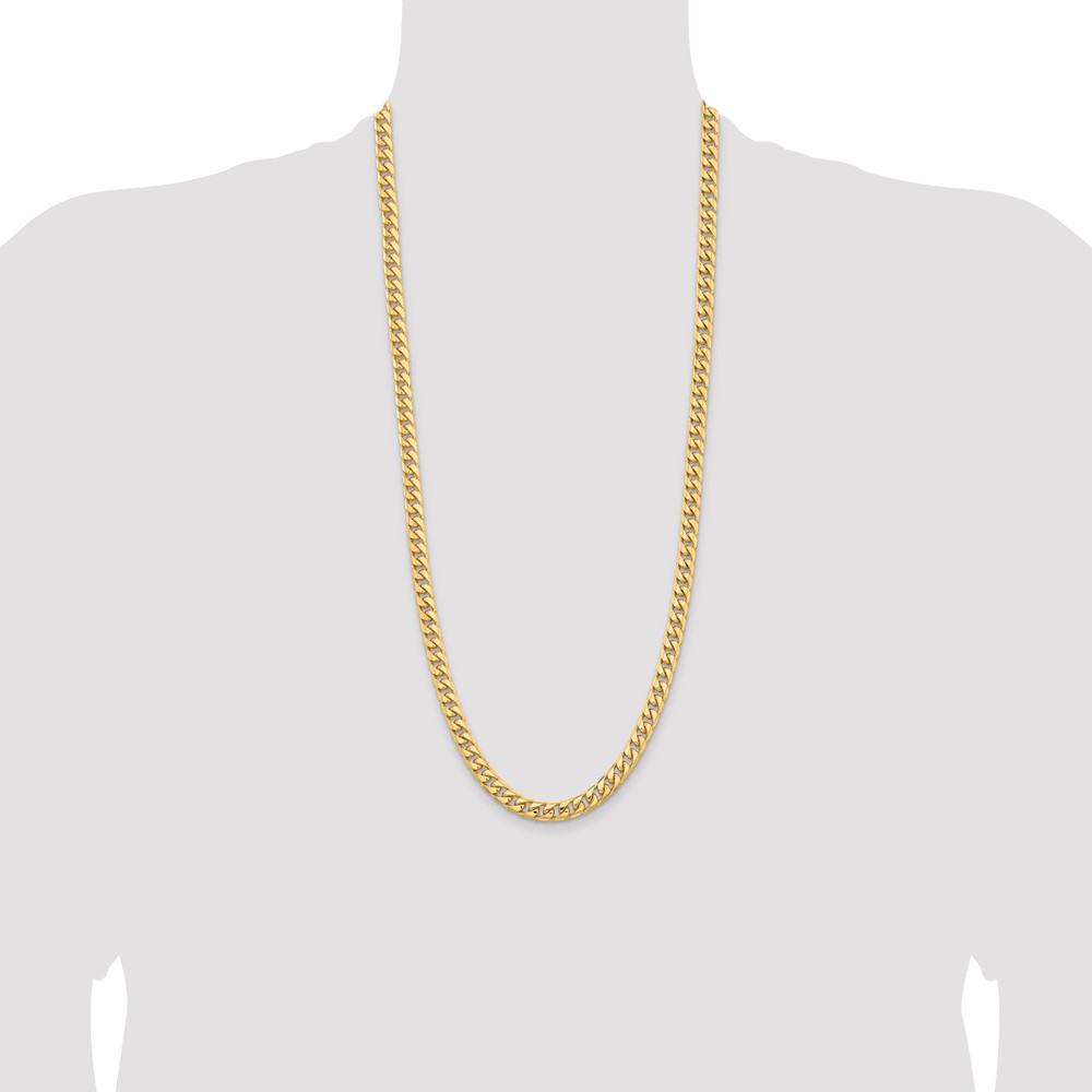 10K 6.75mm Solid Miami Cuban Chain (10DCU220-30)