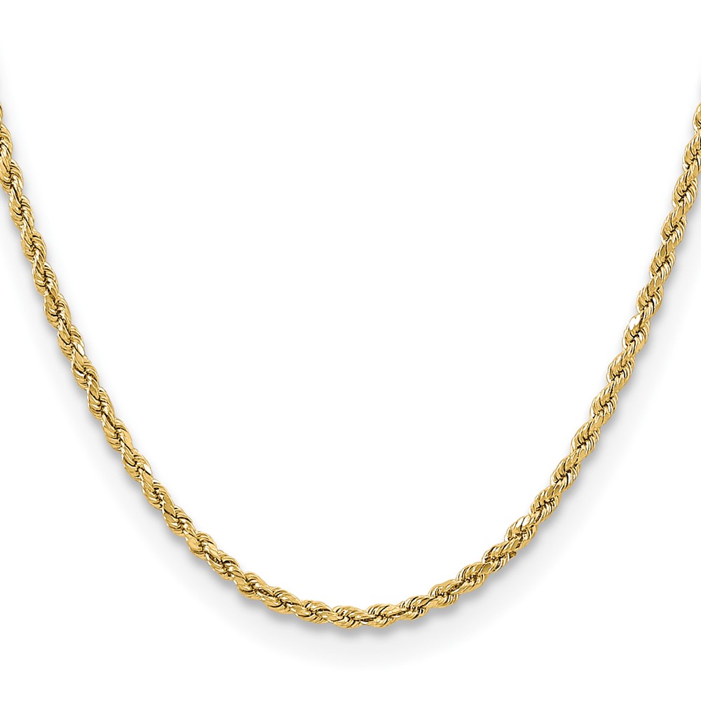 10k 3mm Semi-solid D/C Rope Chain (10DH021-16)