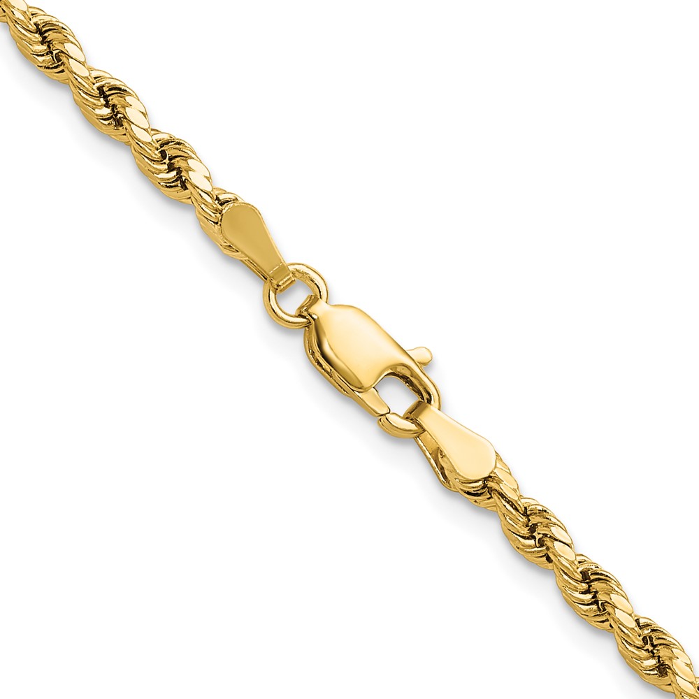 10k 3mm Semi-solid D/C Rope Chain (10DH021-16)
