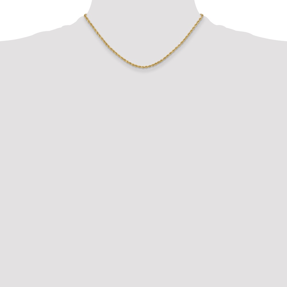 10k 3mm Semi-solid D/C Rope Chain (10DH021-16)