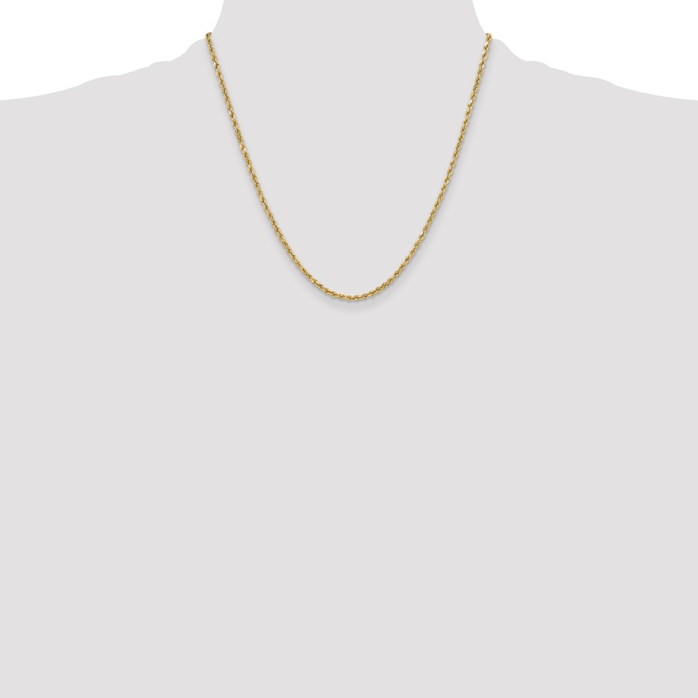10k 3mm Semi-solid D/C Rope Chain (10DH021-20)