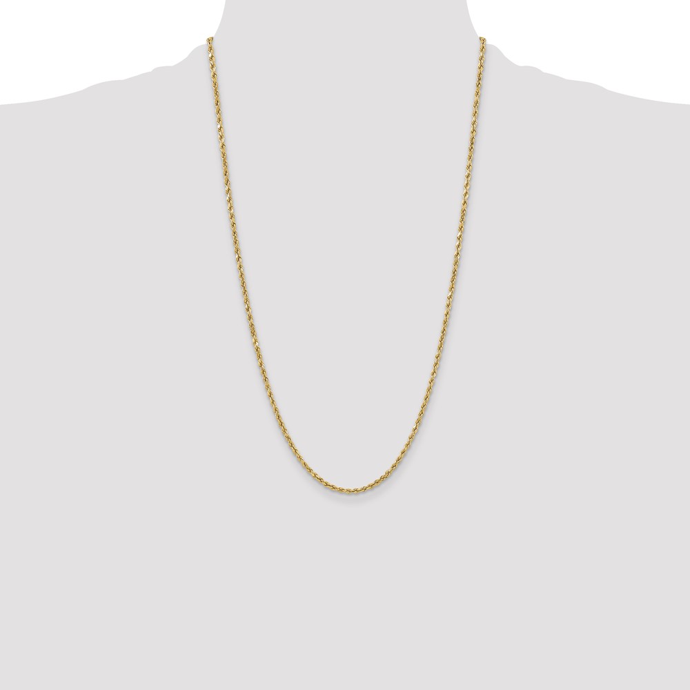 10k 3mm Semi-solid D/C Rope Chain (10DH021-26)