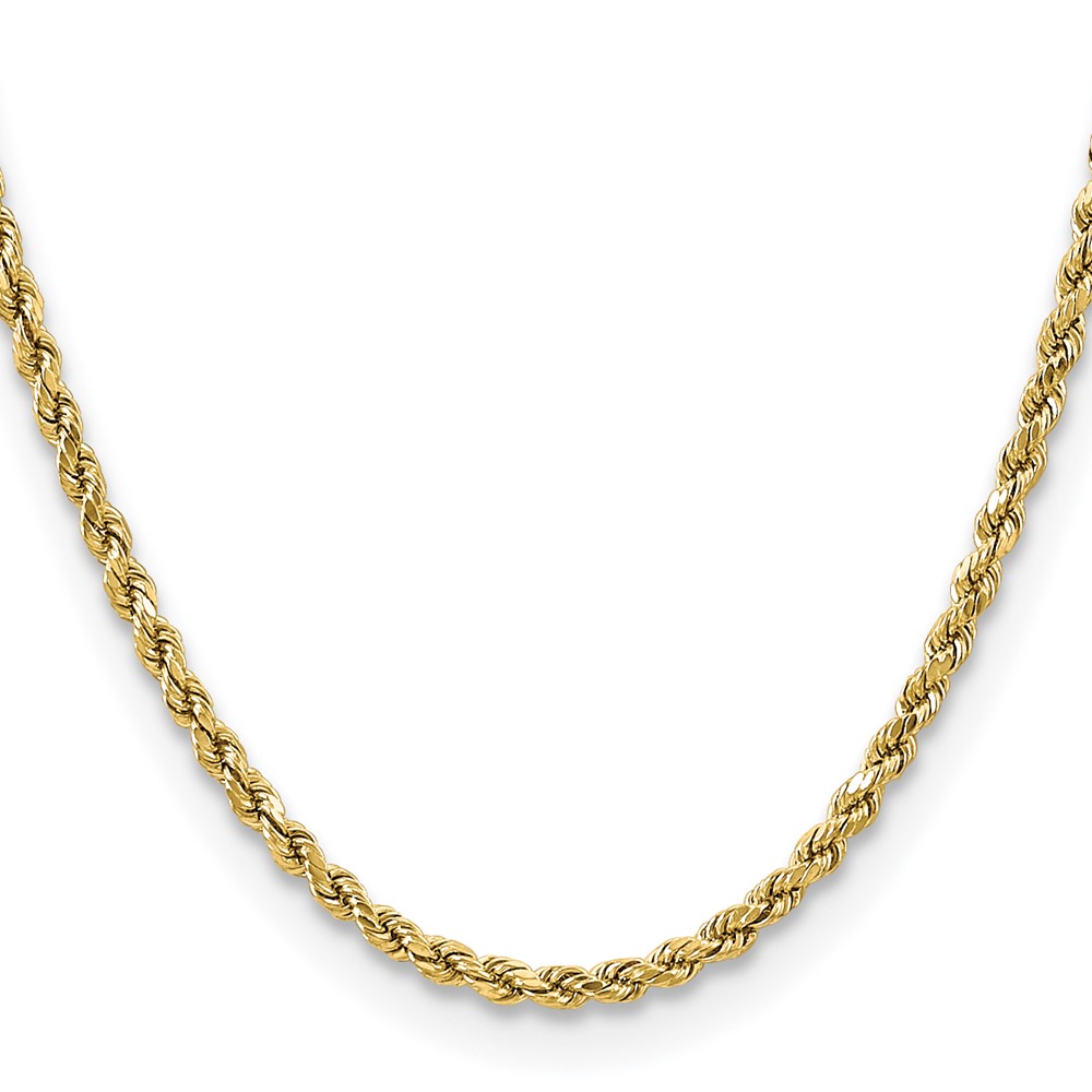 10k 3.5mm Semi-solid D/C Rope Chain (10DH025-16)