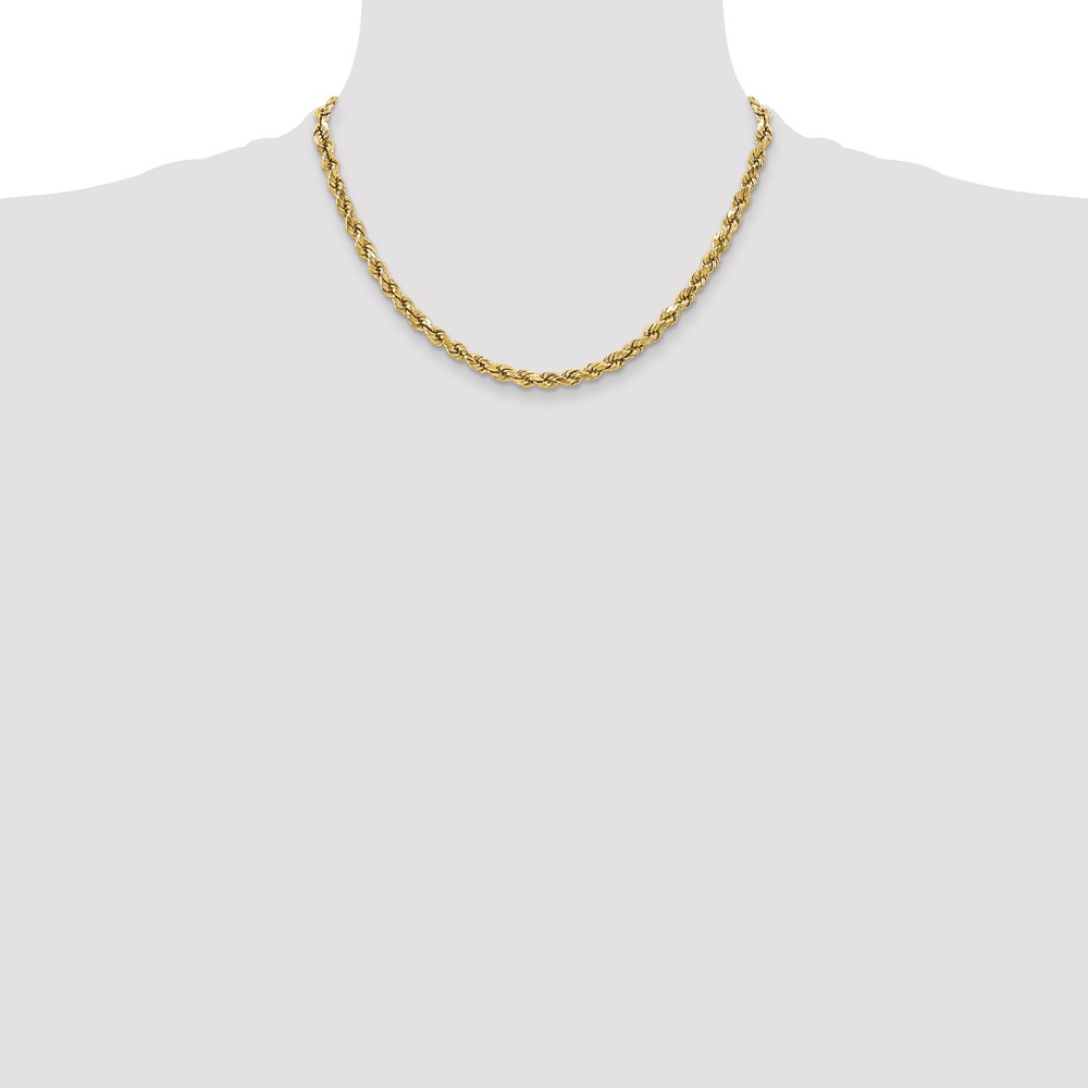 10k 3.5mm Semi-solid D/C Rope Chain (10DH025-18)