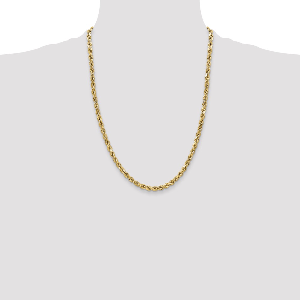 10k 3.5mm Semi-solid D/C Rope Chain (10DH025-24)