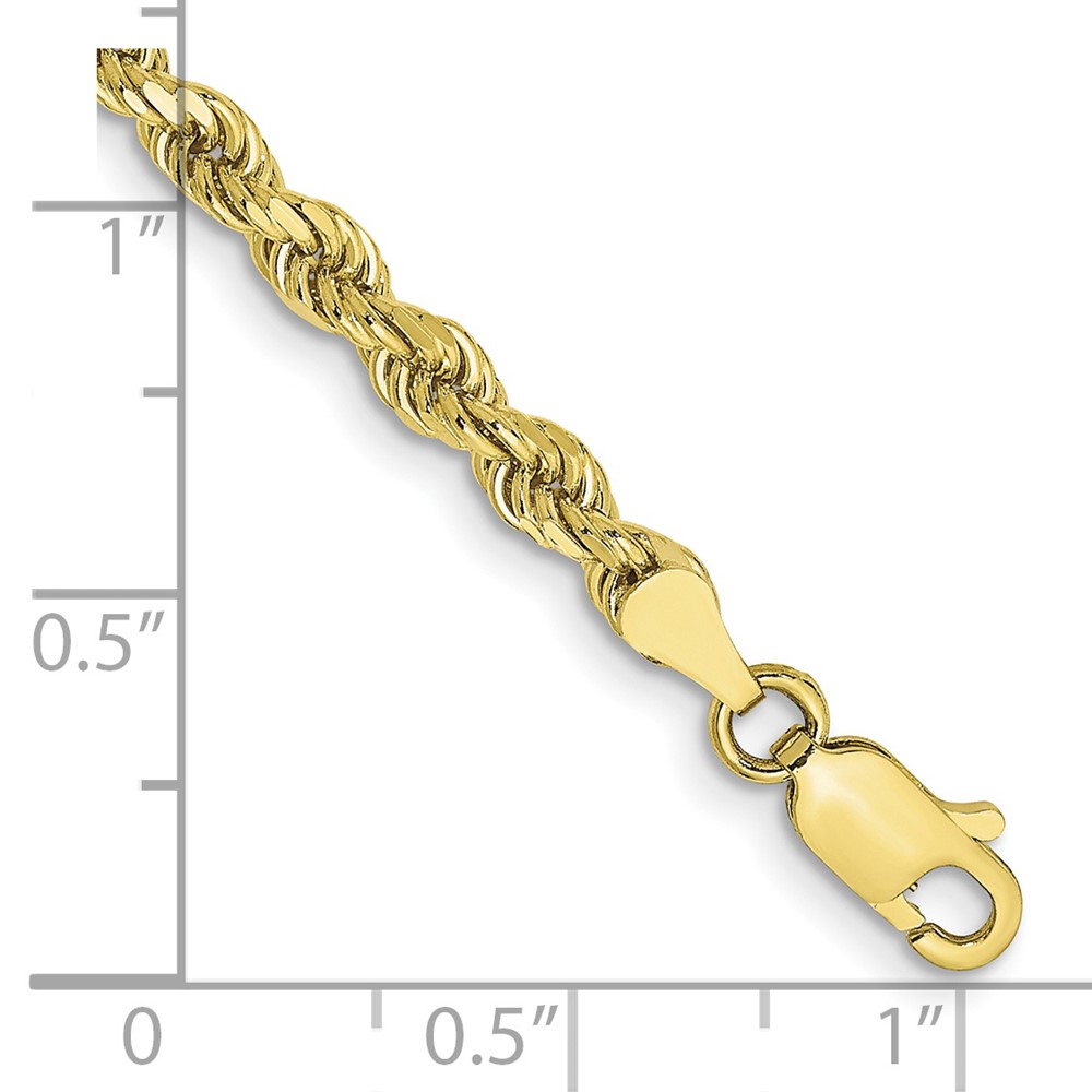 10k 3.5mm Semi-solid D/C Rope Chain (10DH025-8)