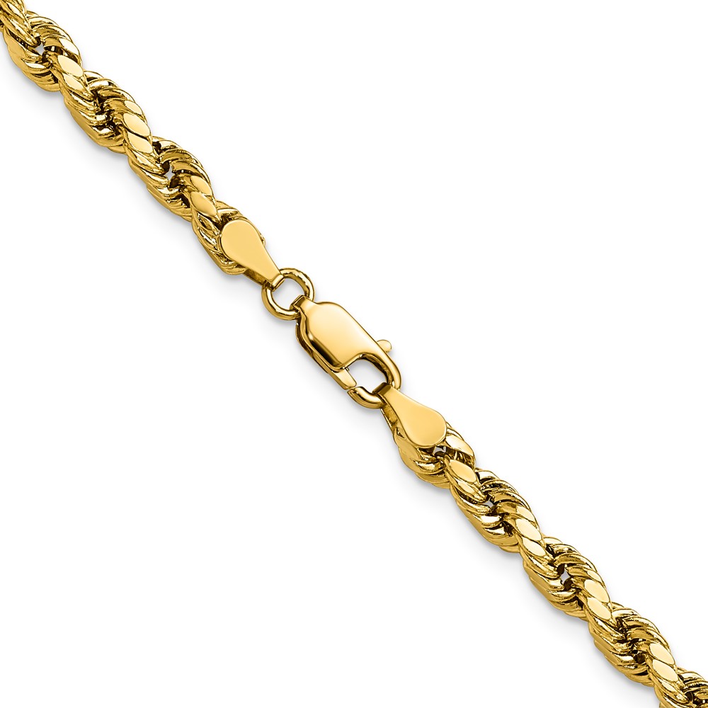 10k 4mm Semi-solid D/C Rope Chain (10DH030-16)