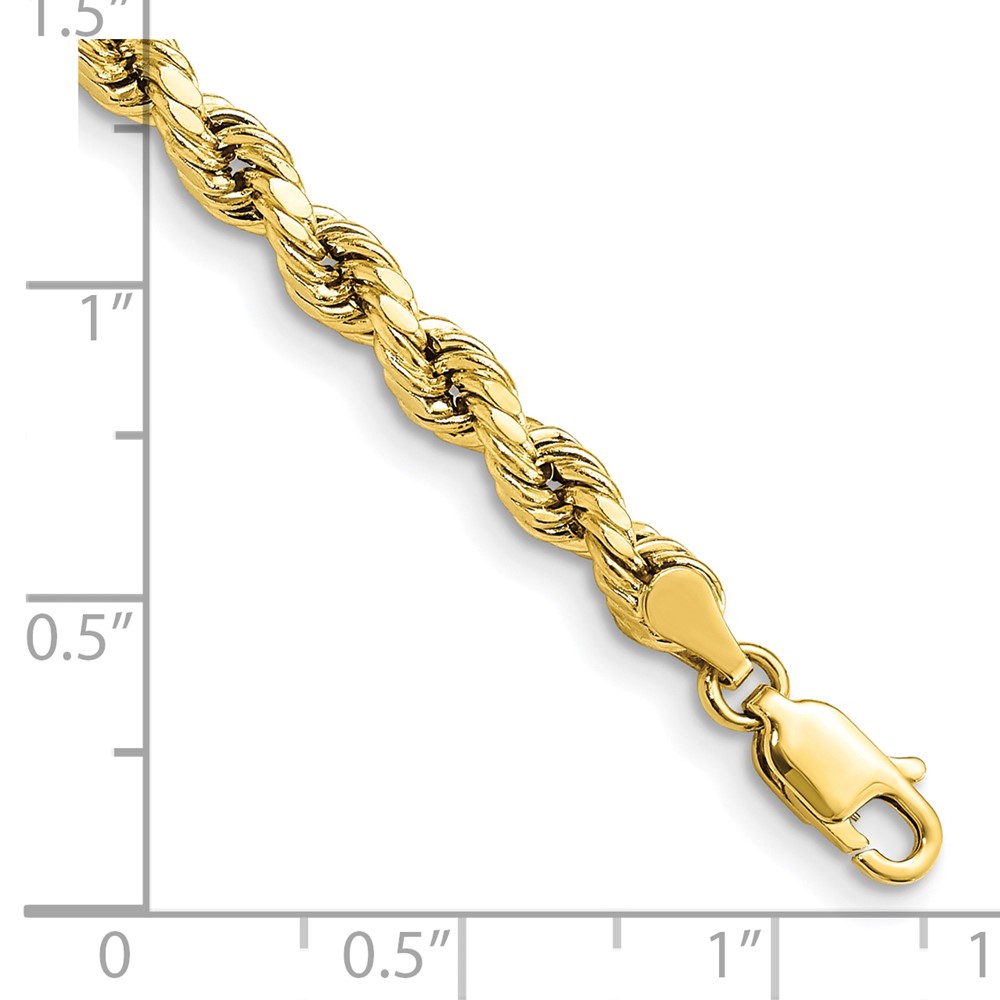 10k 4mm Semi-solid D/C Rope Chain (10DH030-7)