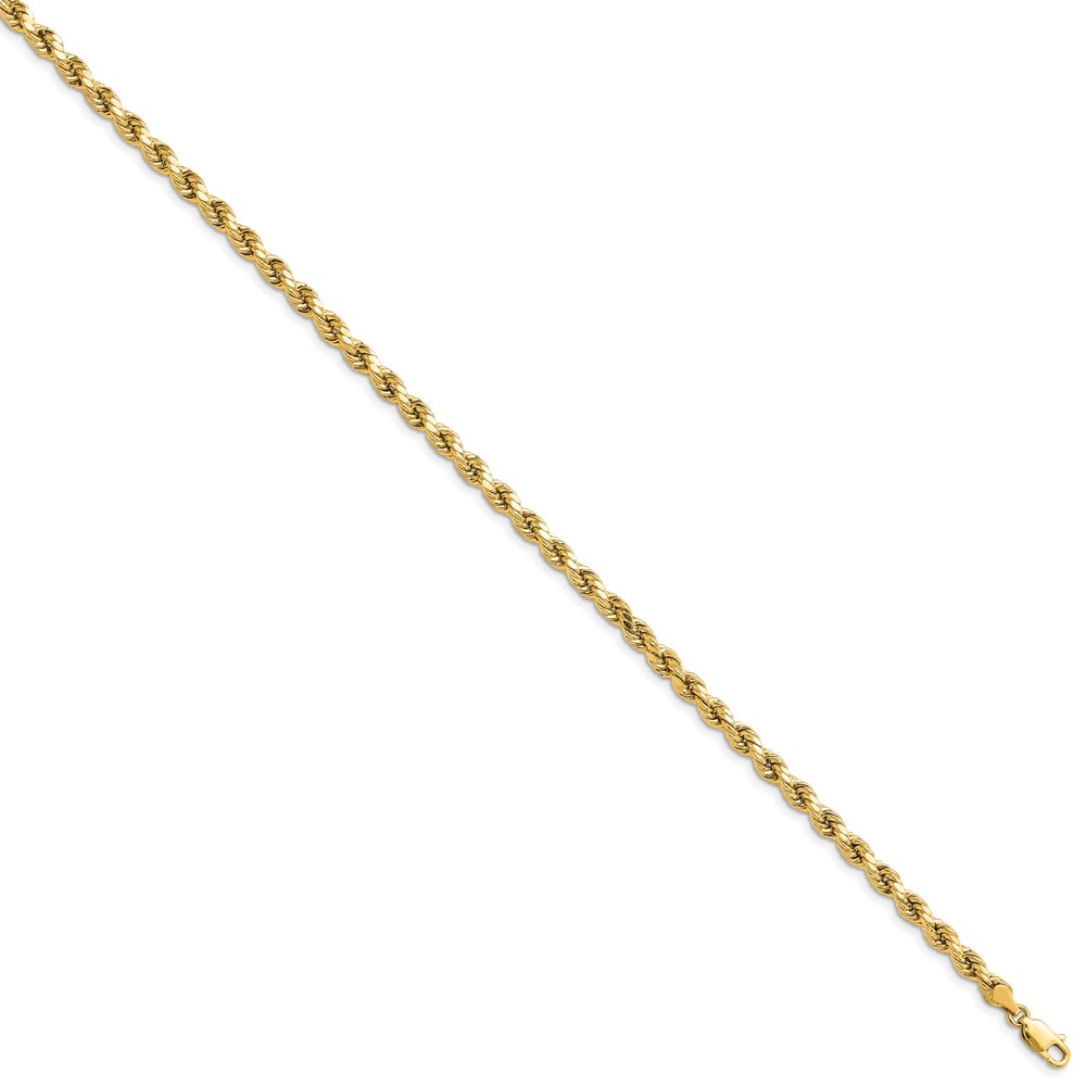 10k 4mm Semi-solid D/C Rope Chain (10DH030-9)