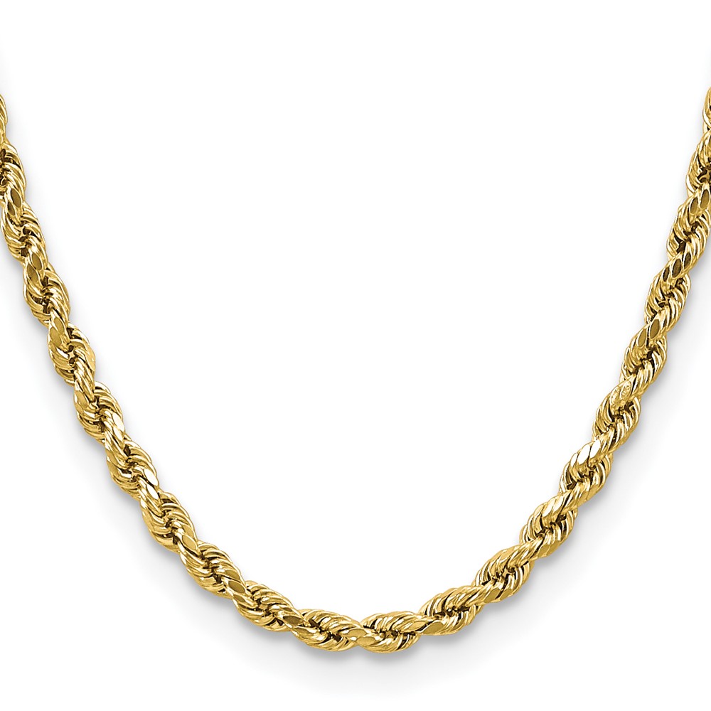 10k 4.9mm Semi-solid D/C Rope Chain (10DH035-20)