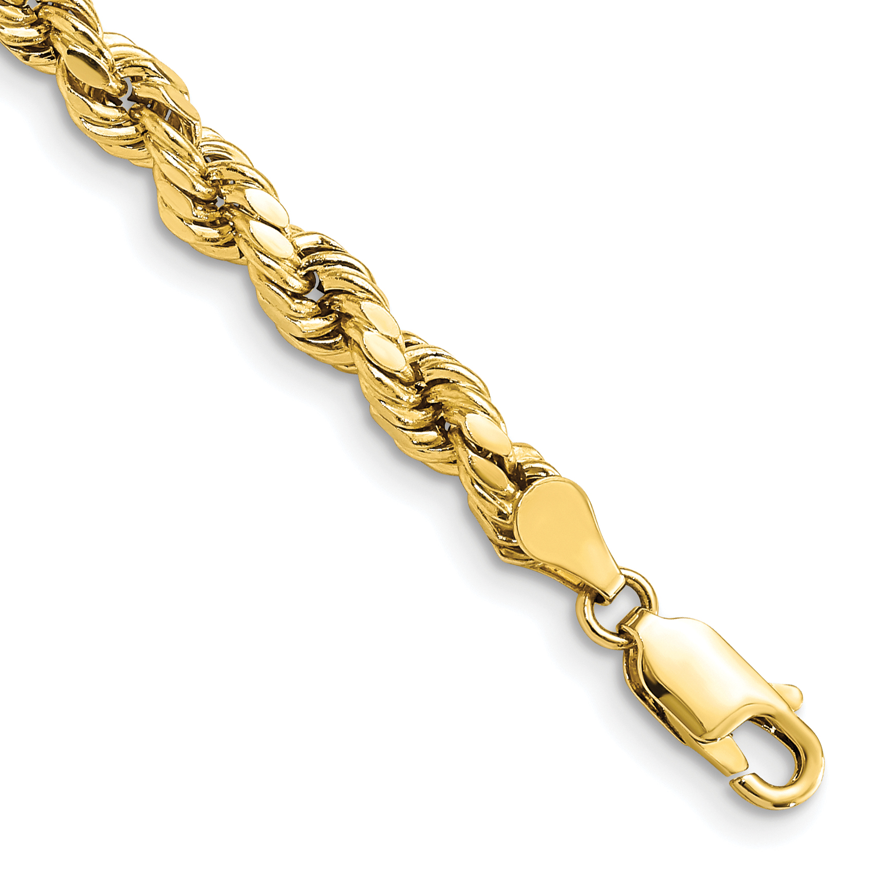10k 4.9mm Semi-solid D/C Rope Chain (10DH035-7)