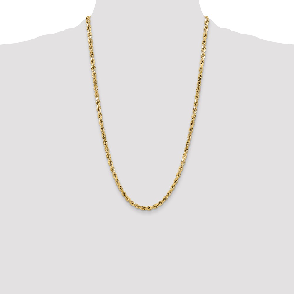 10k 5.5mm Semi-solid D/C Rope Chain (10DH040-26)