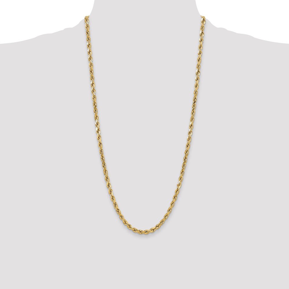 10k 5.5mm Semi-solid D/C Rope Chain (10DH040-28)