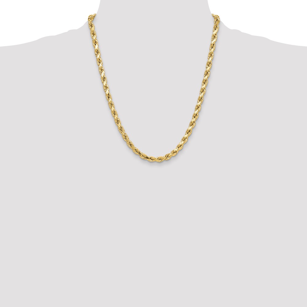 10k 6.5mm Semi-solid D/C Rope Chain (10DH050-22)