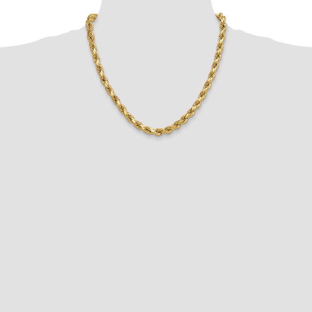 10k 8.0mm Semi-solid D/C Rope Chain (10DH060-20)