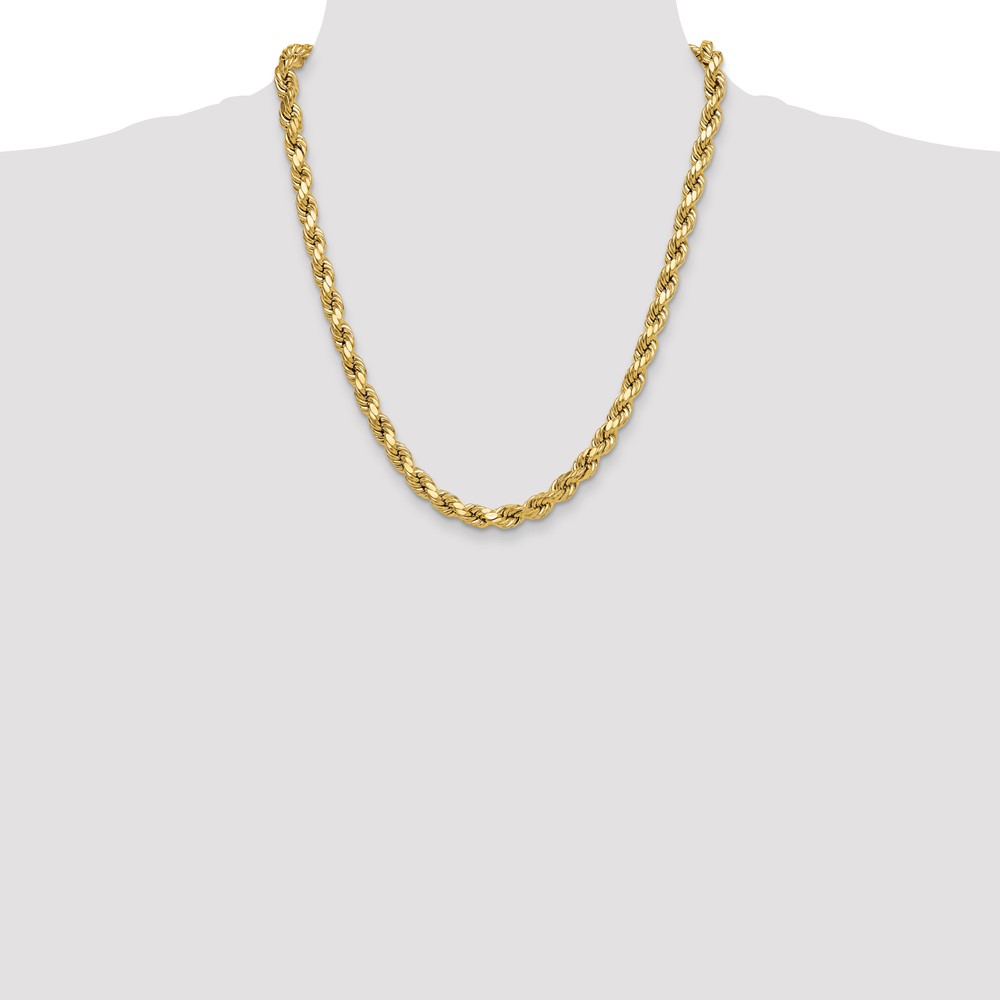 10k 8.0mm Semi-solid D/C Rope Chain (10DH060-22)
