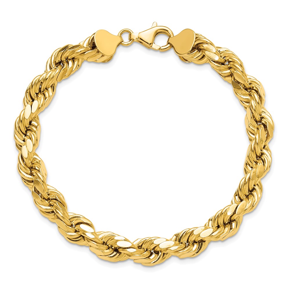 10k 8mm Semi-solid D/C Rope Chain (10DH060-9)