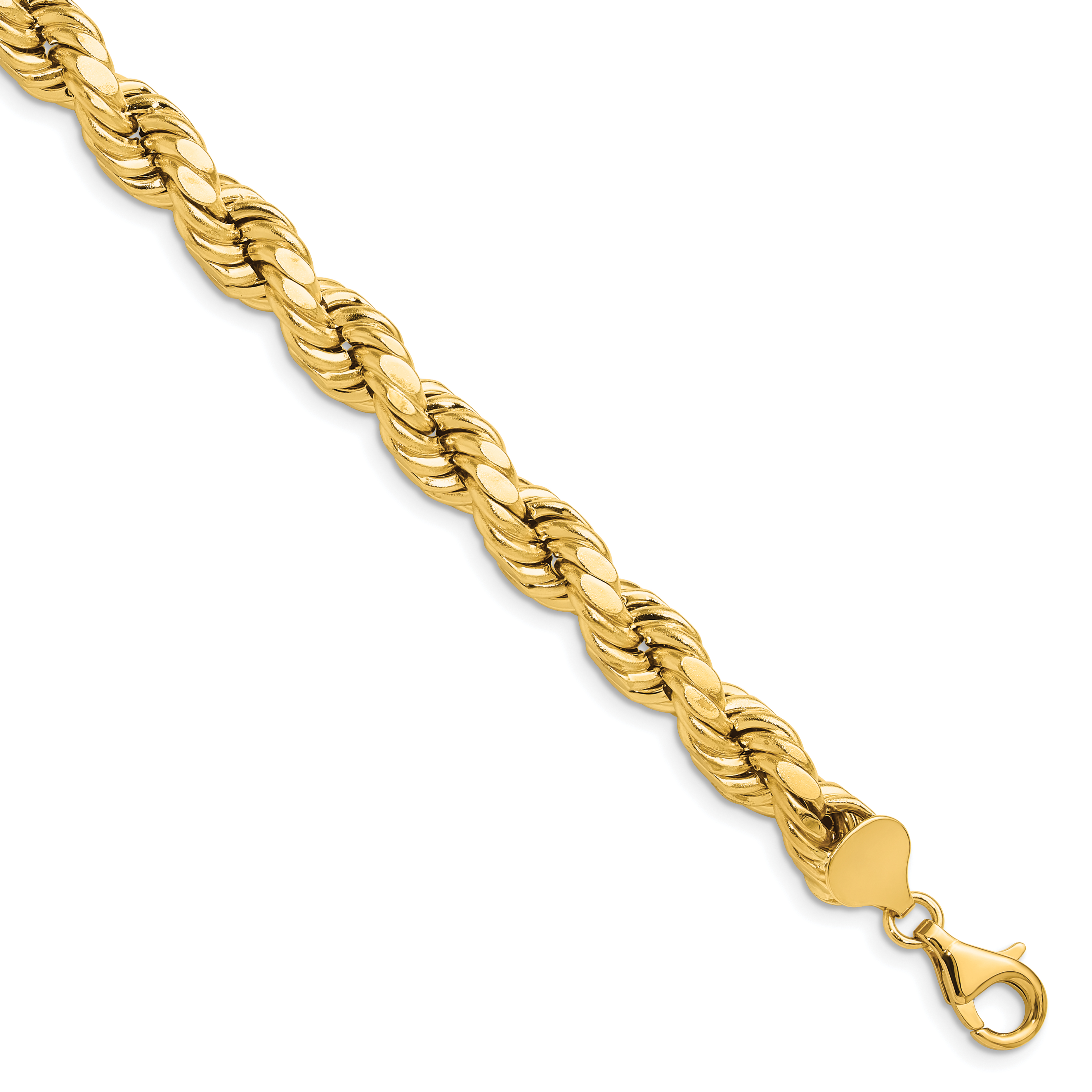 10k 8mm Semi-solid D/C Rope Chain (10DH060-9)