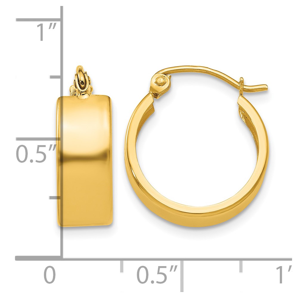 10k Small Hoop Earrings (10E785)